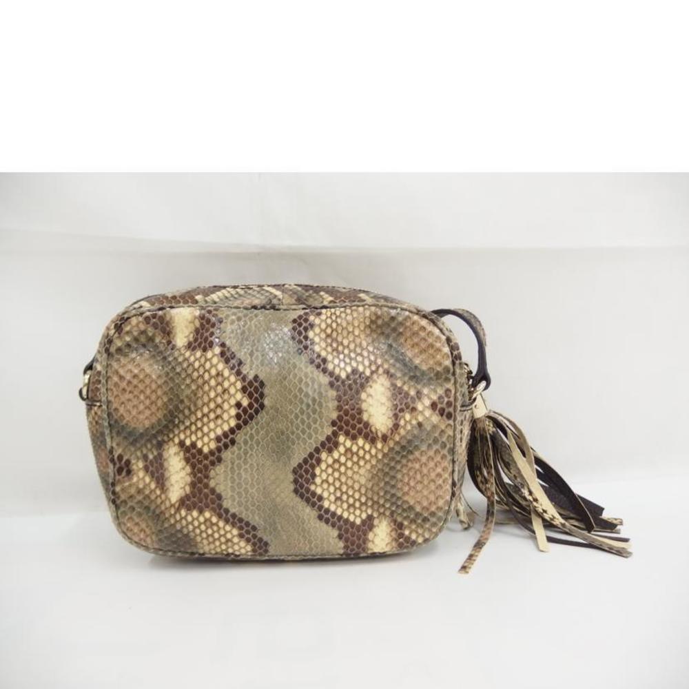 Gucci Fringed Python Shoulder Bag Brown - image 2